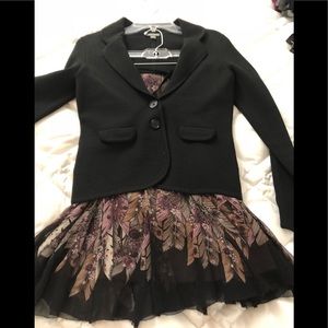 Beautiful black and purple suit